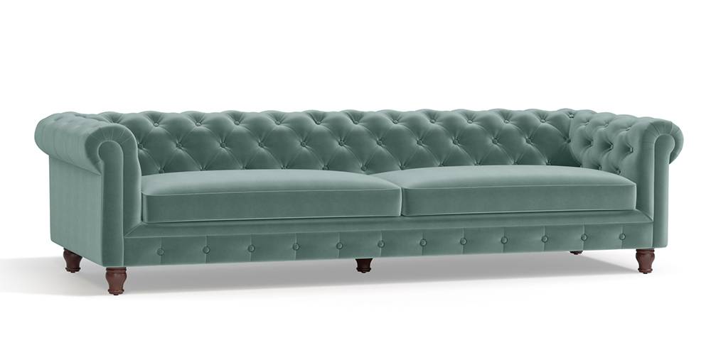 Winchester Fabric Sofa (Dusty Turquoise Velvet)